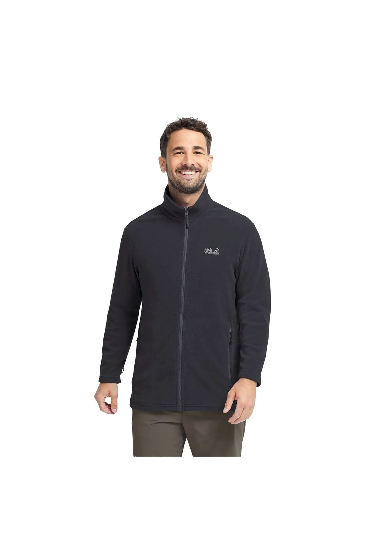 Jack Wolfskin Taunus 100 Fz A65793 Erkek Polar Ceket - SİYAH