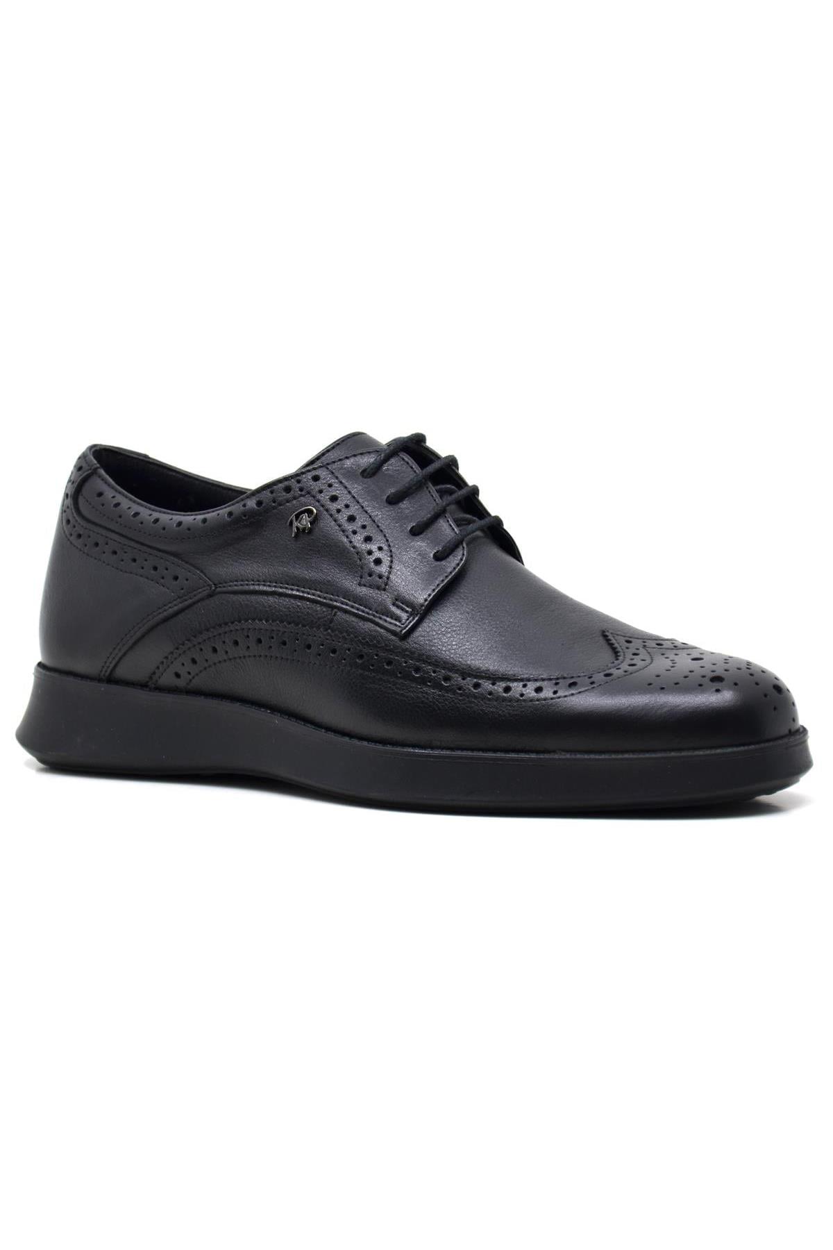 King Paolo G1244 Oxford Erkek Comfort Ayakkabı - SİYAH