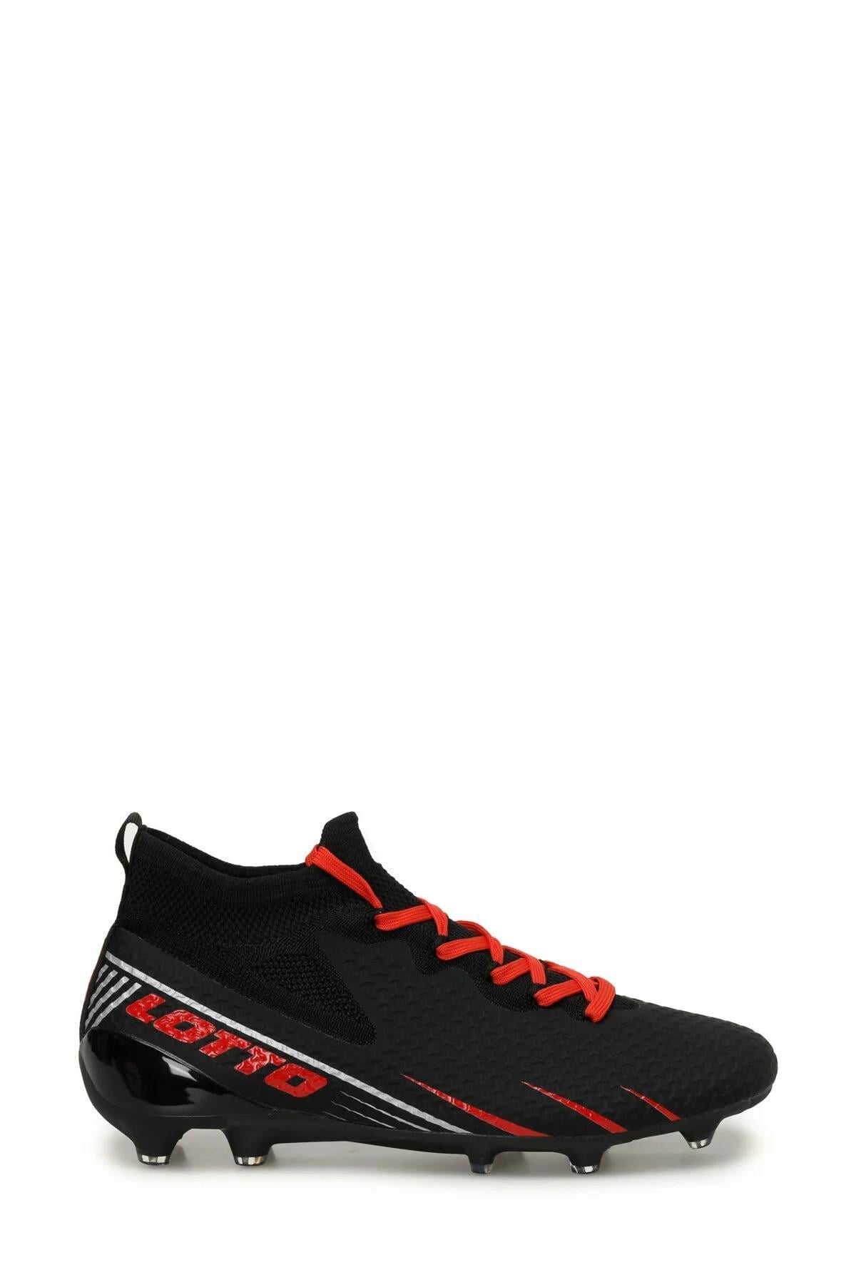 Lotto Veloce Fg 4Fx Erkek Krampon - SİYAH-KIRMIZI