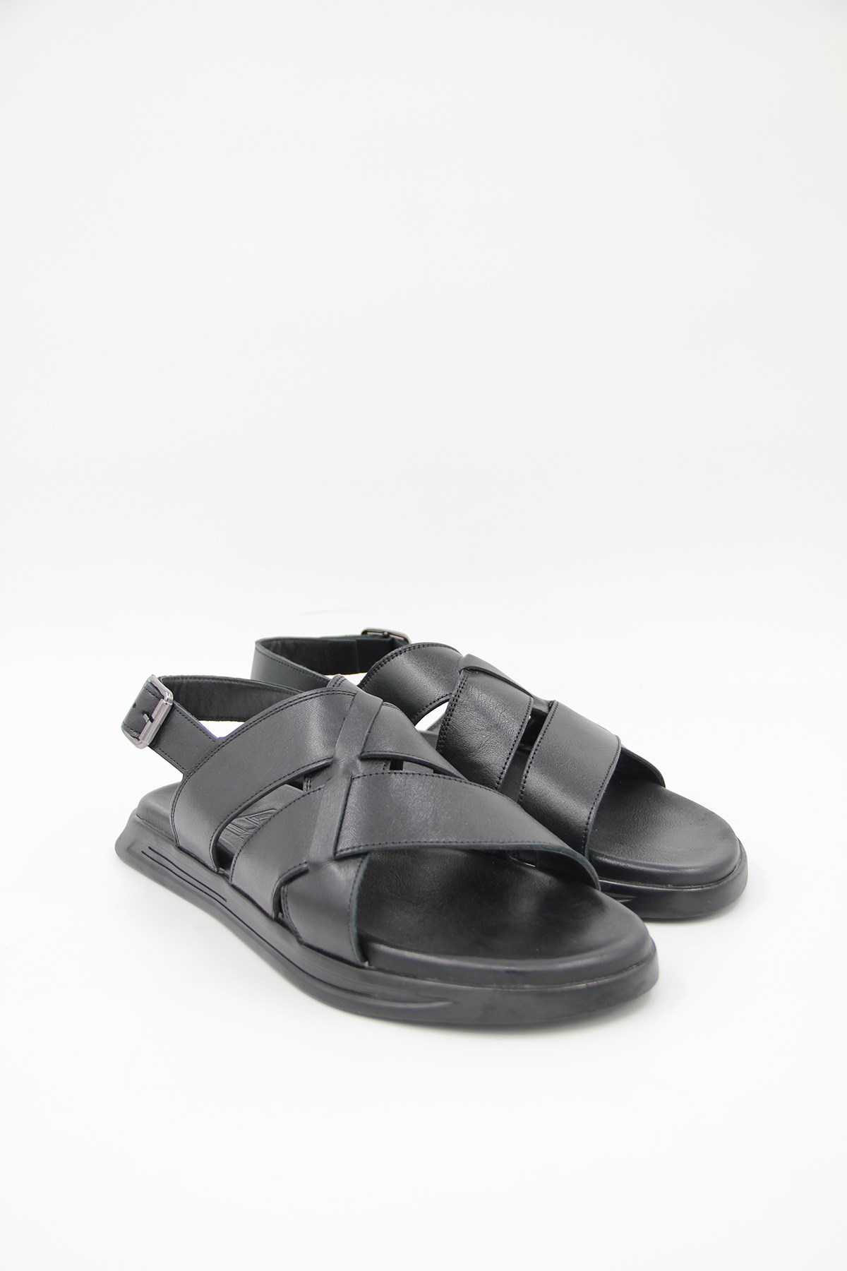 Luciano Bellini 560 Erkek Sandalet - SİYAH