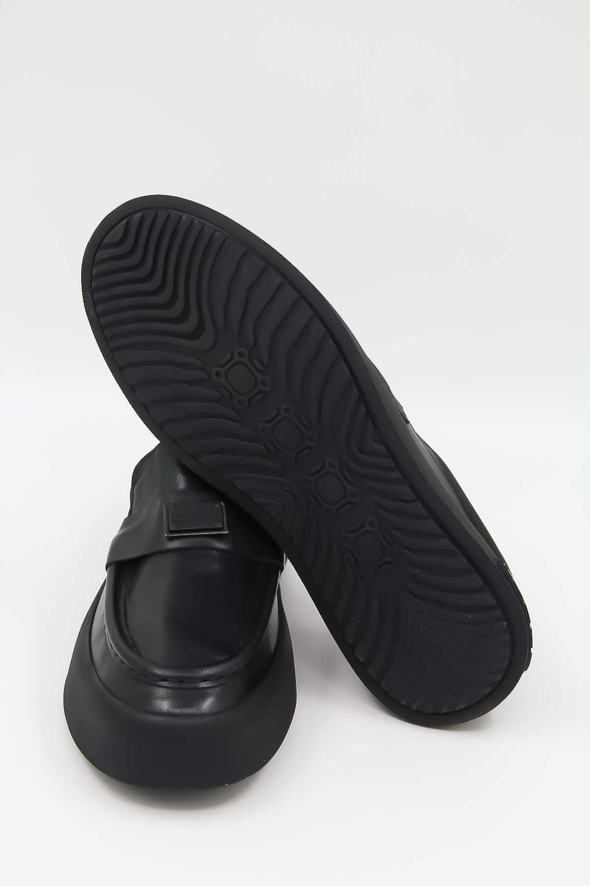 Luciano Bellini Alfa 5405 Erkek Loafer Ayakkabı - SİYAH