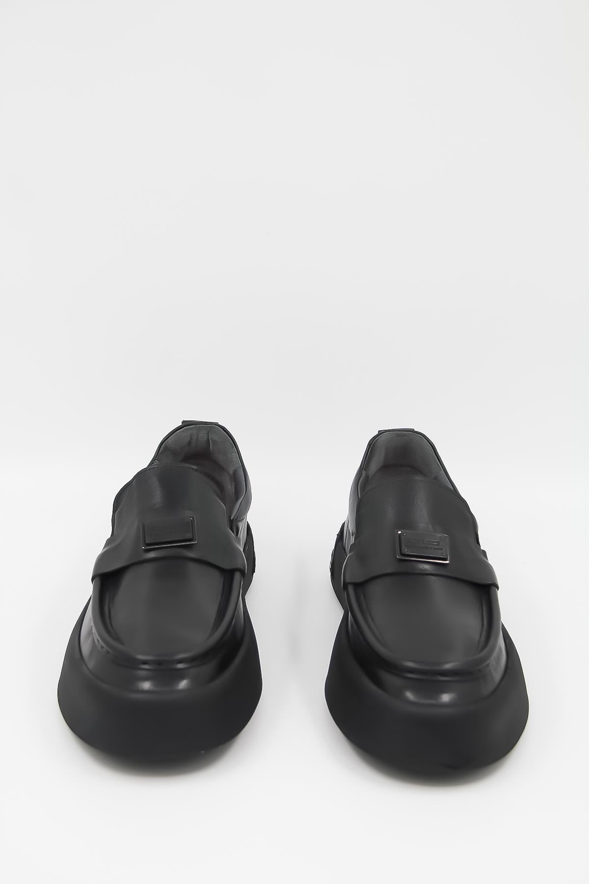Luciano Bellini Alfa 5405 Erkek Loafer Ayakkabı - SİYAH