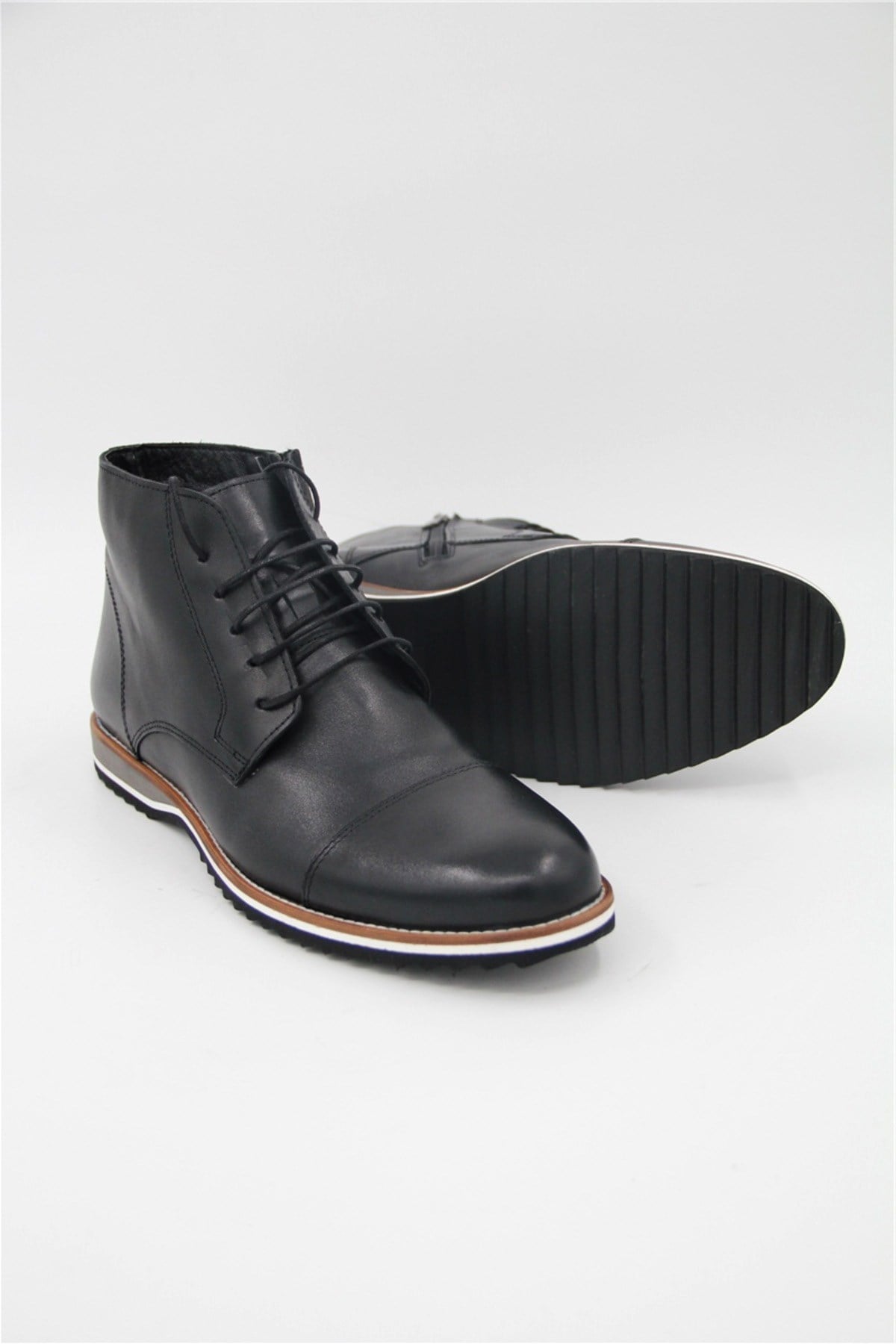 Luciano Bellini Be403 Erkek Casual Bot - SİYAH