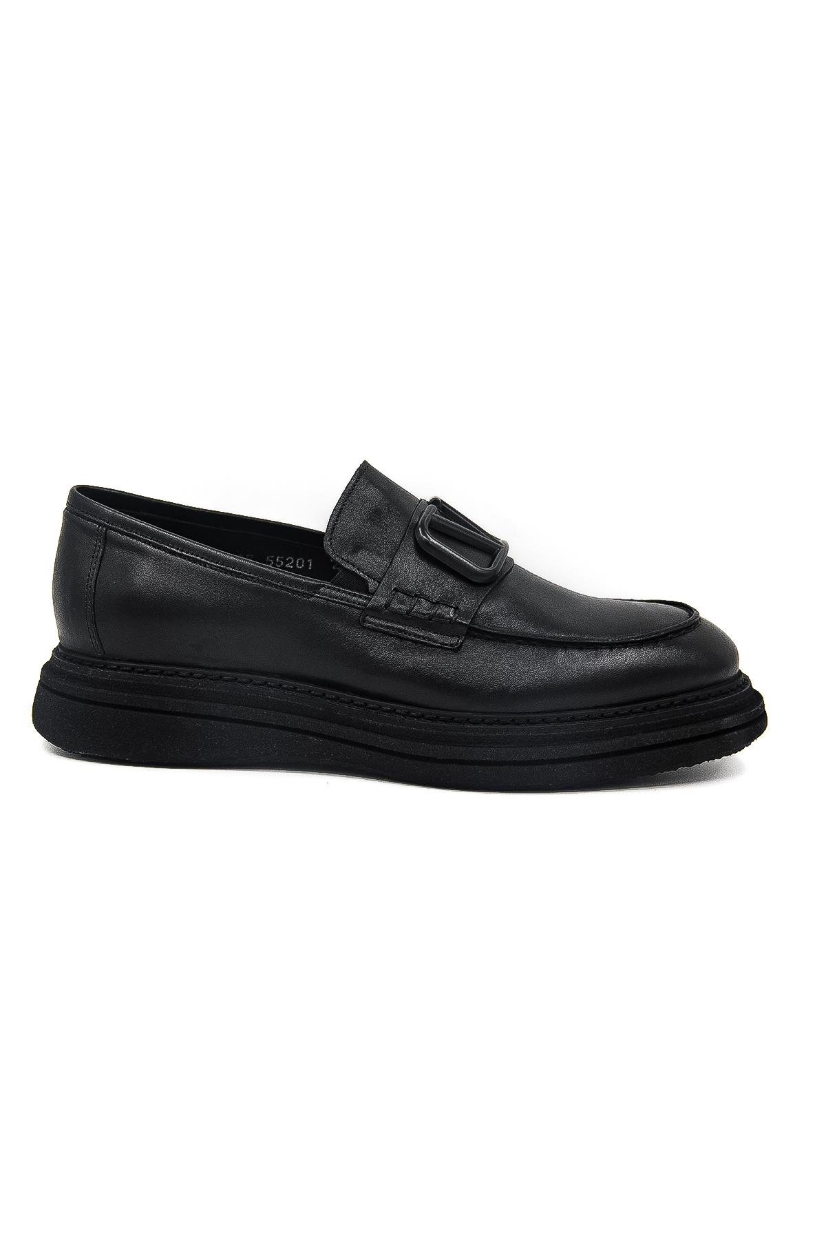Luciano Bellini C22805-1 Erkek Loafer Ayakkabı - SİYAH