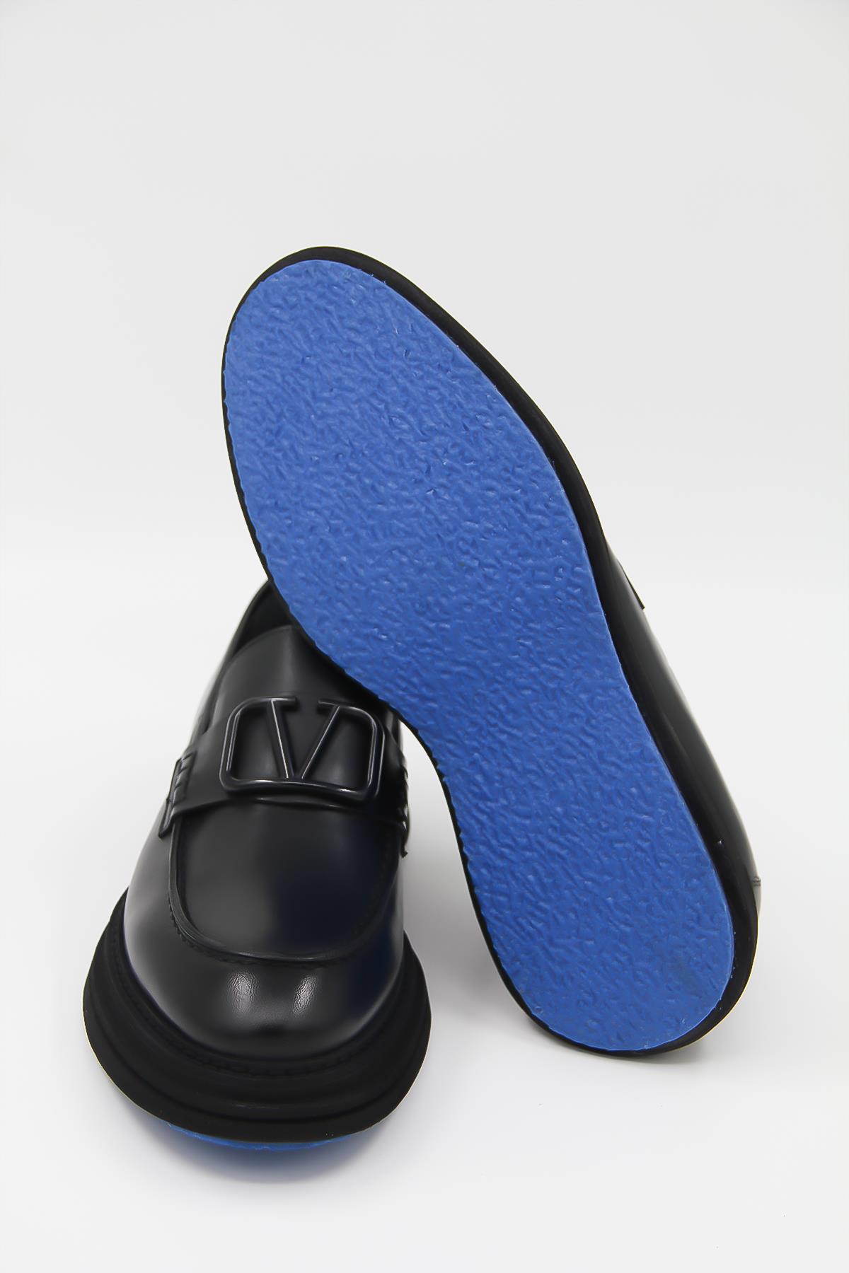 Luciano Bellini C22805 Erkek Loafer Ayakkabı - SİYAH
