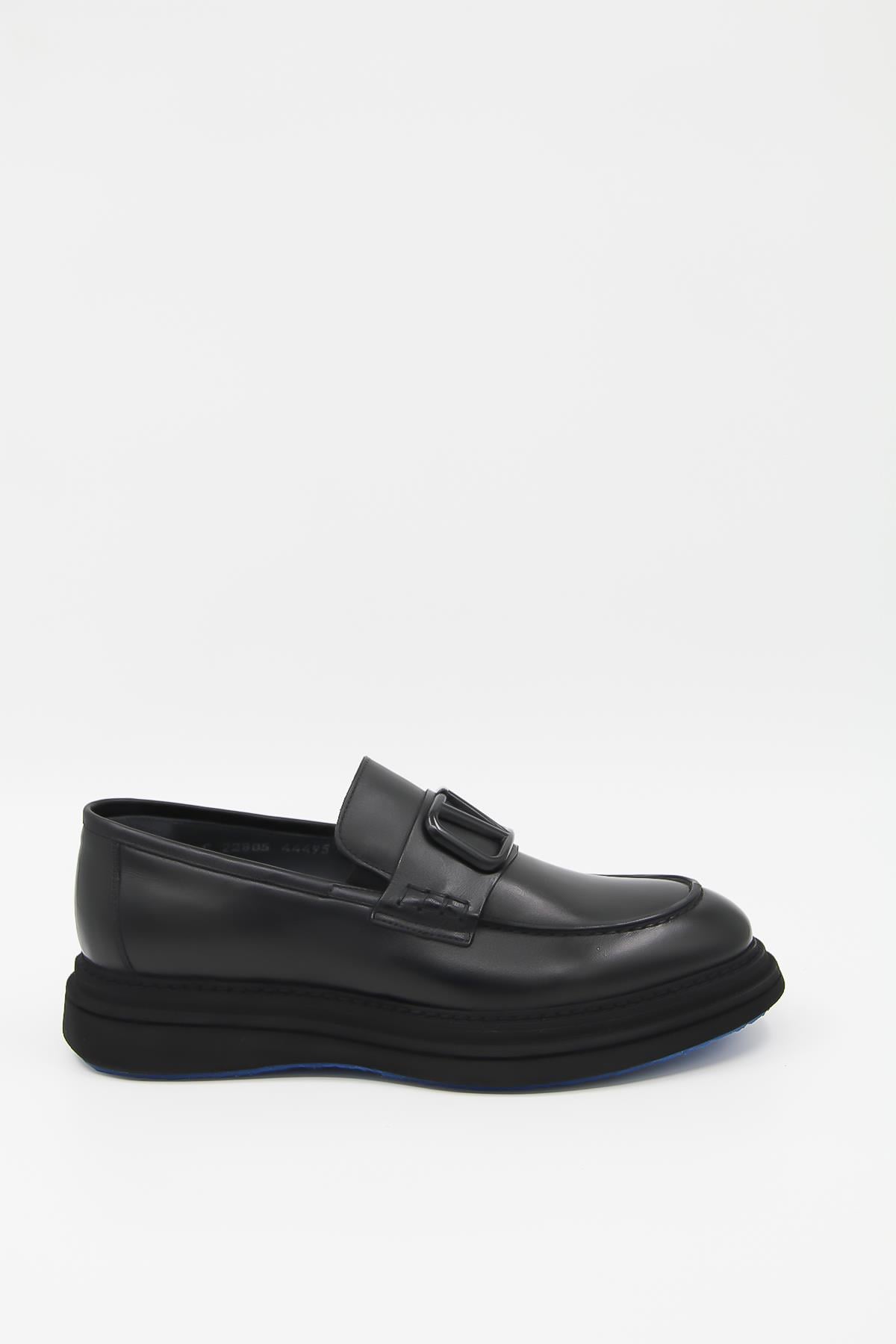 Luciano Bellini C22805 Erkek Loafer Ayakkabı - SİYAH