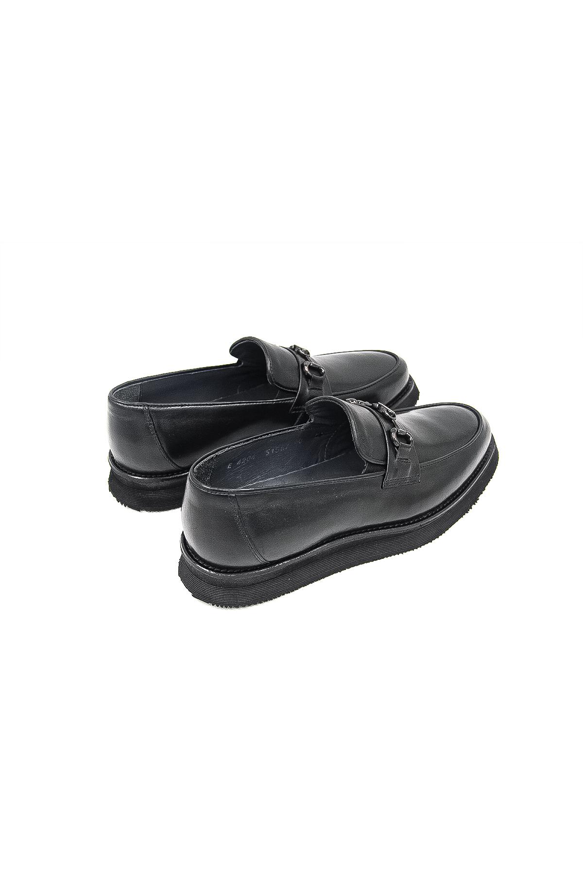 Luciano Bellini E4204 Erkek Loafer Ayakkabı - SİYAH