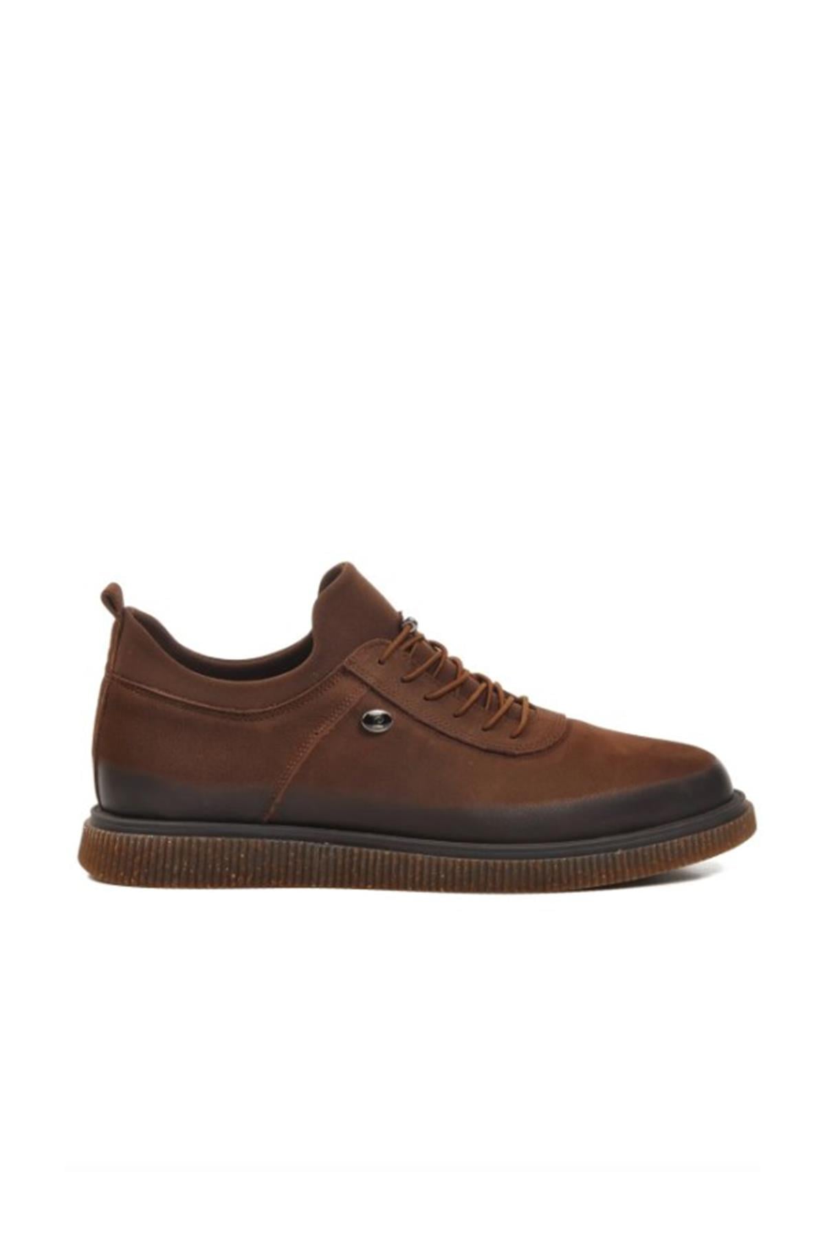 Pierre Cardin 61896 Erkek Casual Ayakkabı - KAHVERENGİ NUBUK