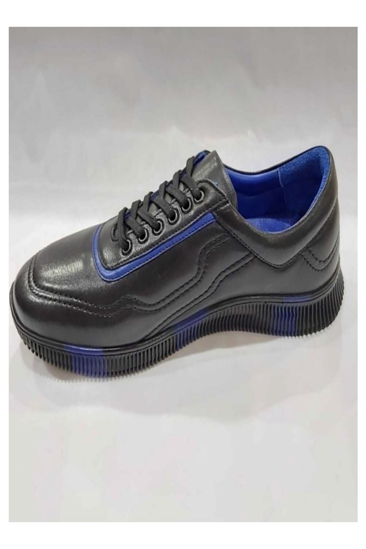 Pierre Cardin 649405 Erkek Spor Ayakkabı - SİYAH MAVİ