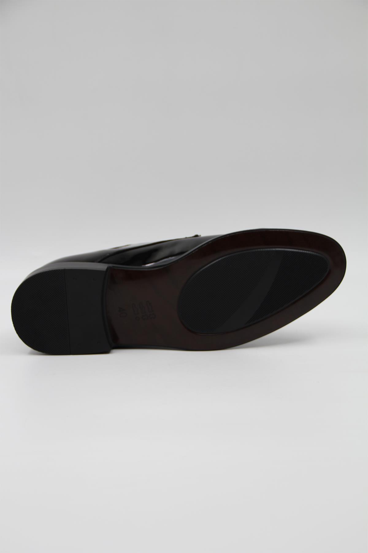 Pierre Cardin 7030 Erkek Klasik Ayakkabı - SİYAH RUGAN