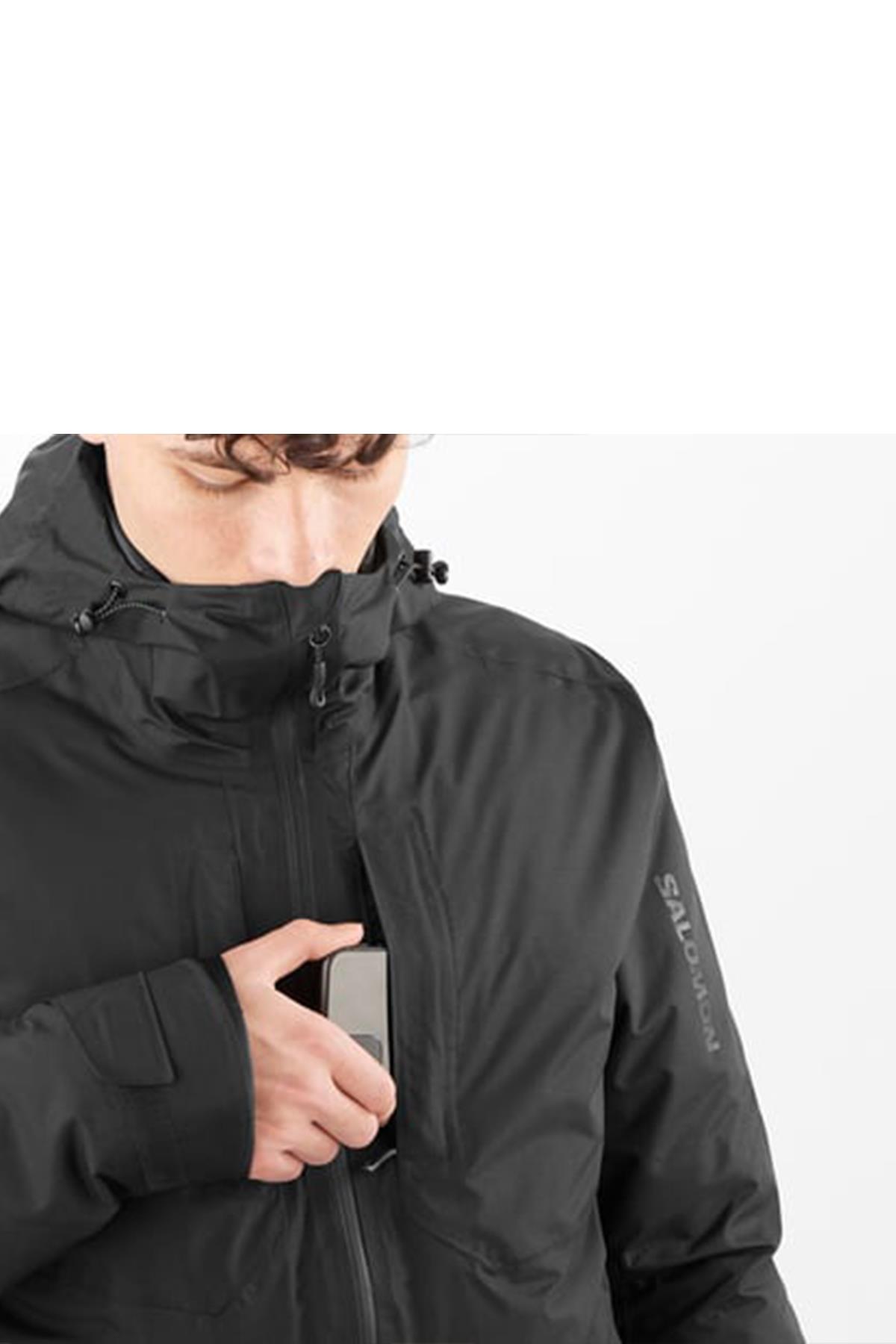 Salomon C21049 Patroller 3In1 Down Jkt Erkek Outdoor Montu - SİYAH