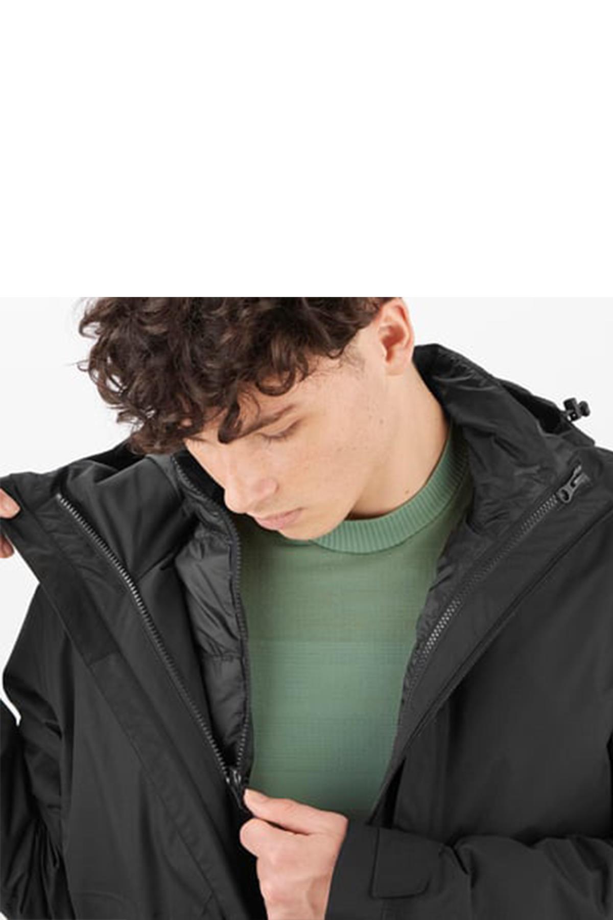 Salomon C21049 Patroller 3In1 Down Jkt Erkek Outdoor Montu - SİYAH