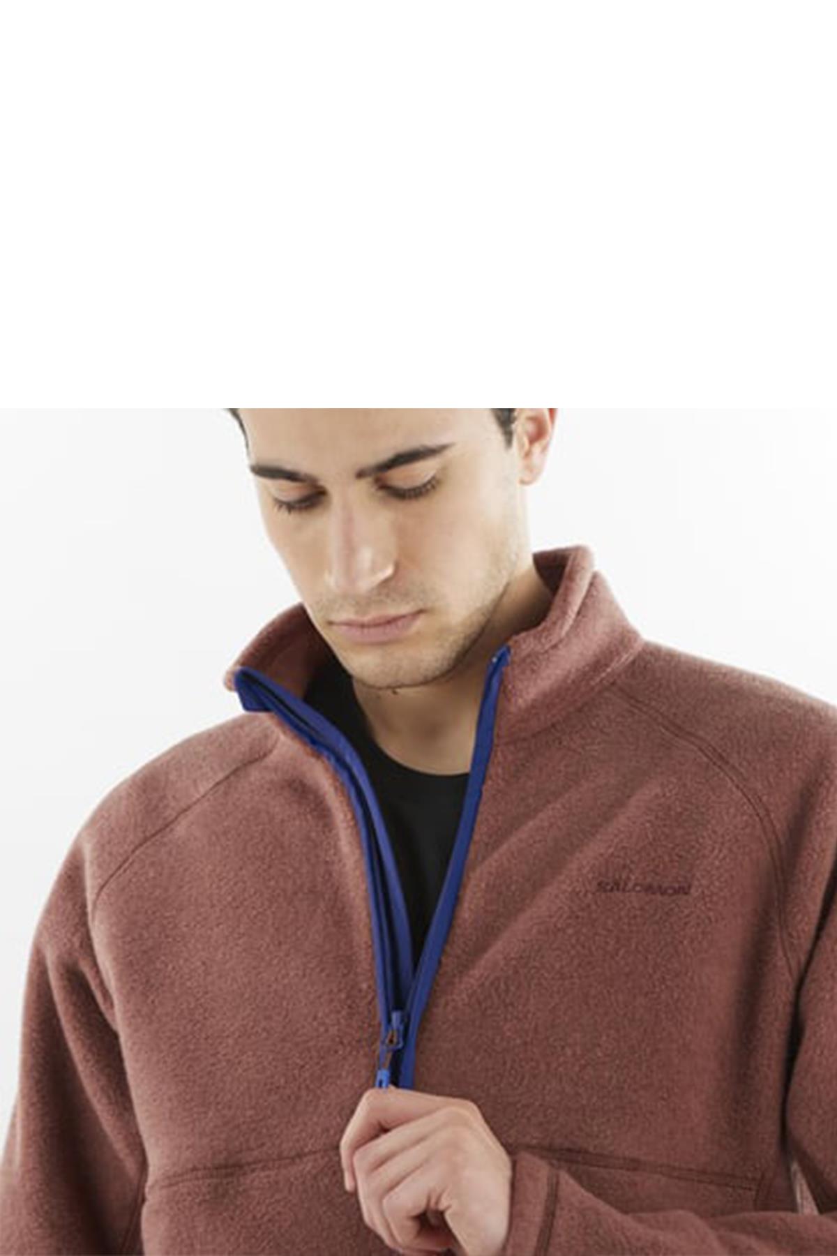 Salomon C22840 Chroma Fleece Pullov Hz Erkek Polar - KIRMIZI