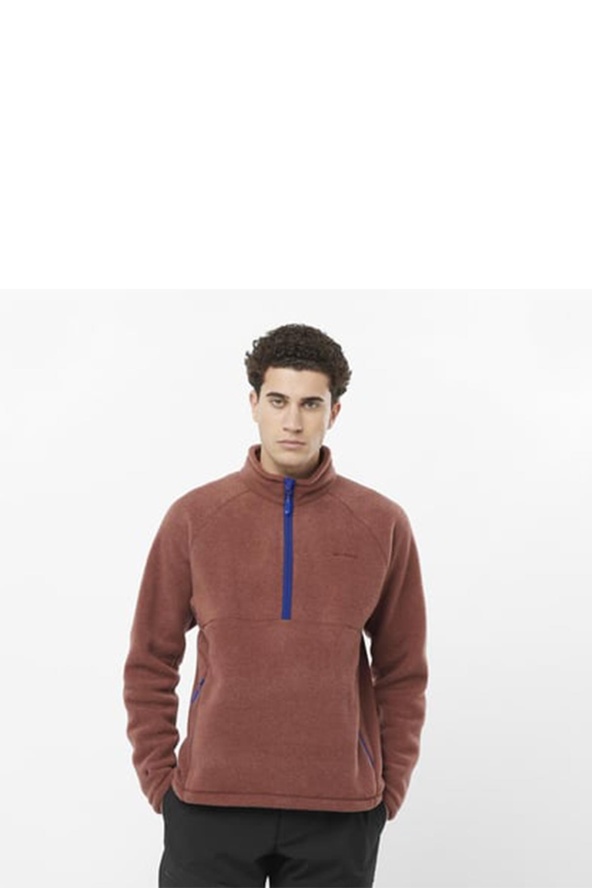 Salomon C22840 Chroma Fleece Pullov Hz Erkek Polar - KIRMIZI