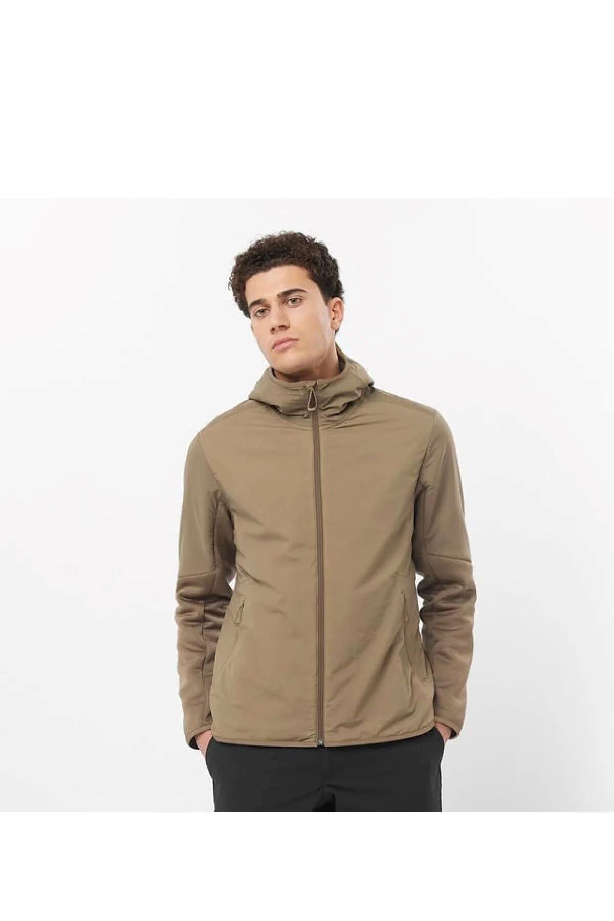 Salomon C22968 Outlıne Hybrıd Warm Hd Primaloft® Thermoplume Yalıtımı Erkek Montu - KAHVERENGİ