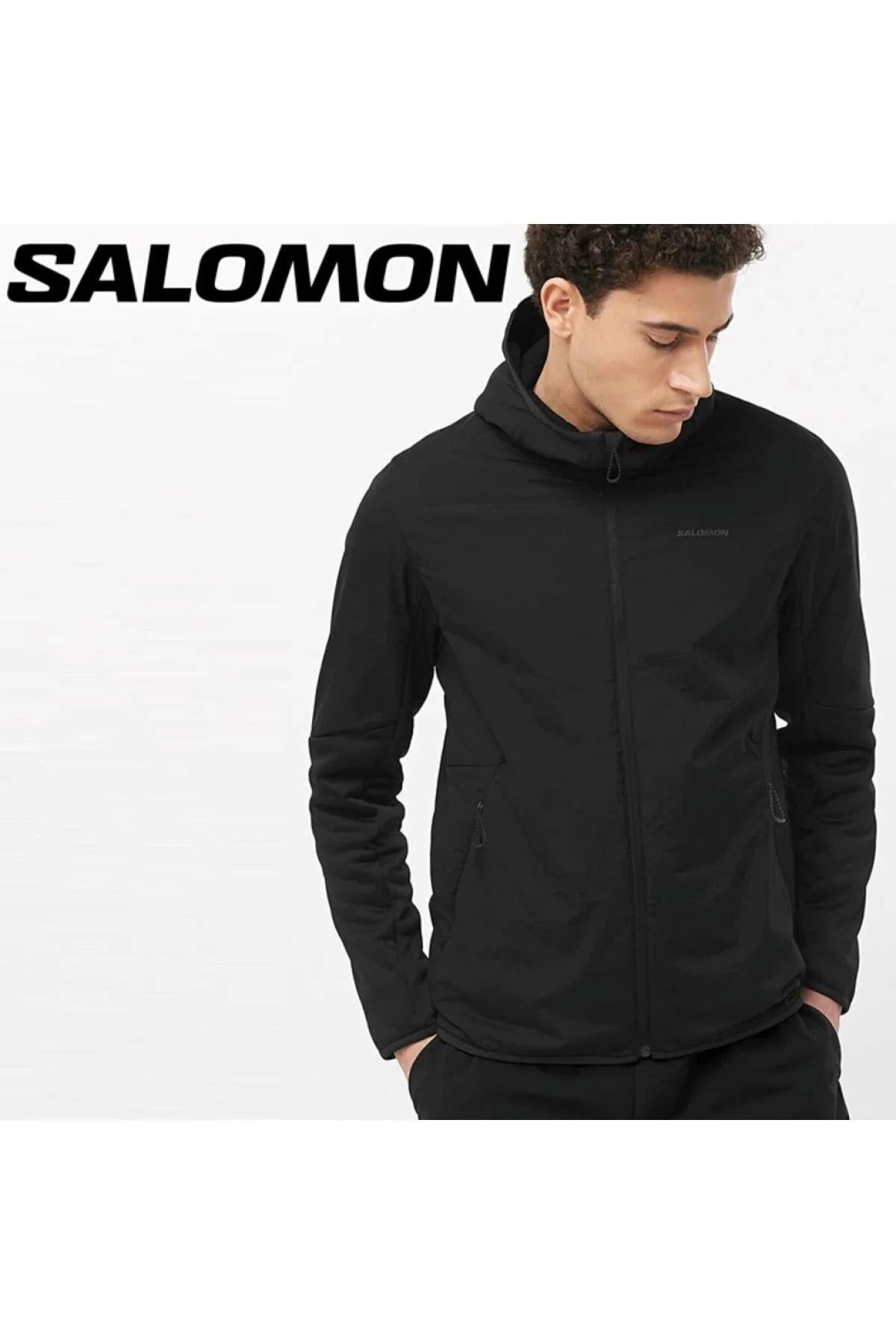 Salomon C22969 Outlıne Hybrıd Warm Hd Primaloft® Thermoplume Yalıtımı Erkek Montu - SİYAH