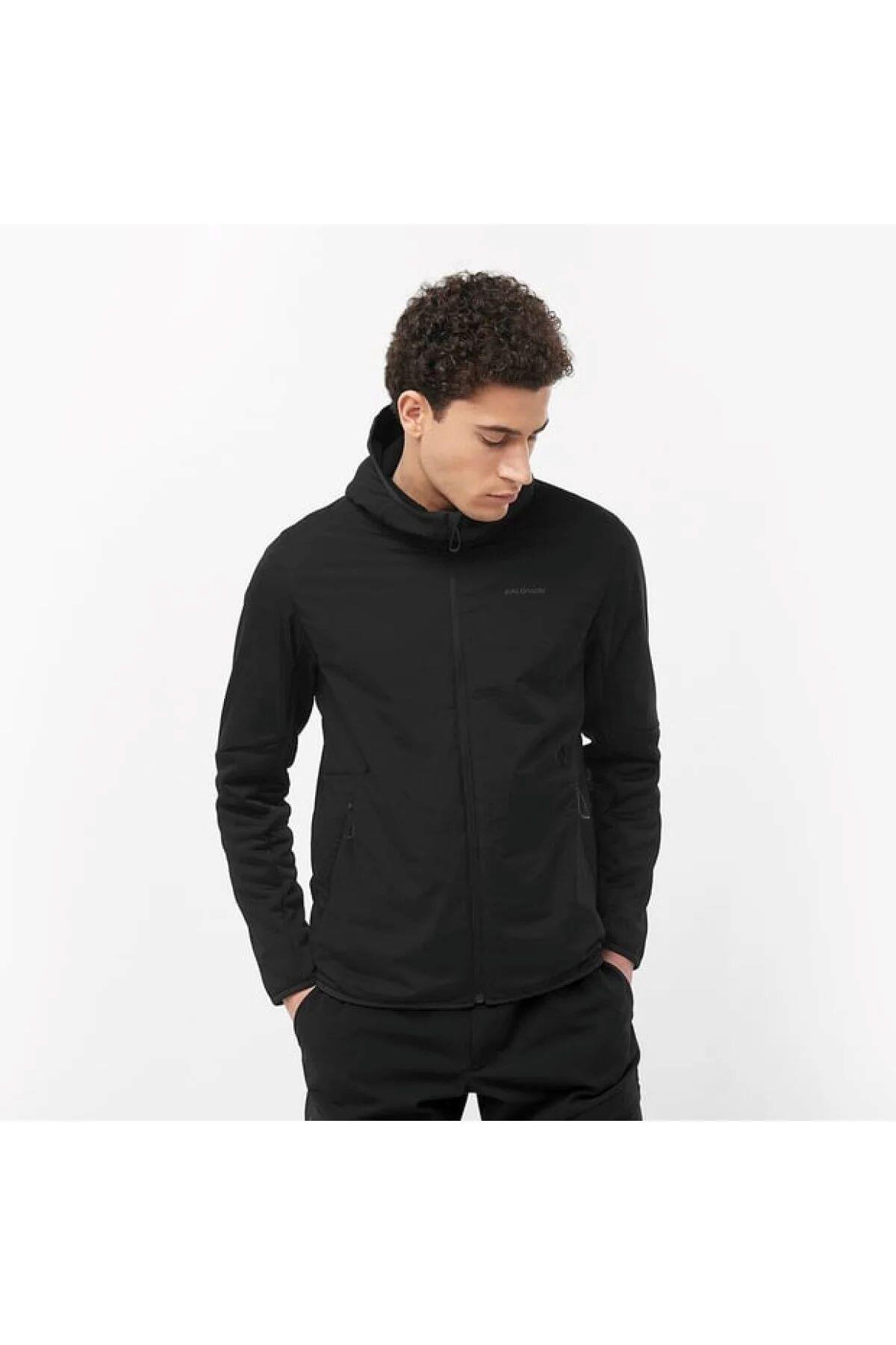 Salomon C22969 Outlıne Hybrıd Warm Hd Primaloft® Thermoplume Yalıtımı Erkek Montu - SİYAH