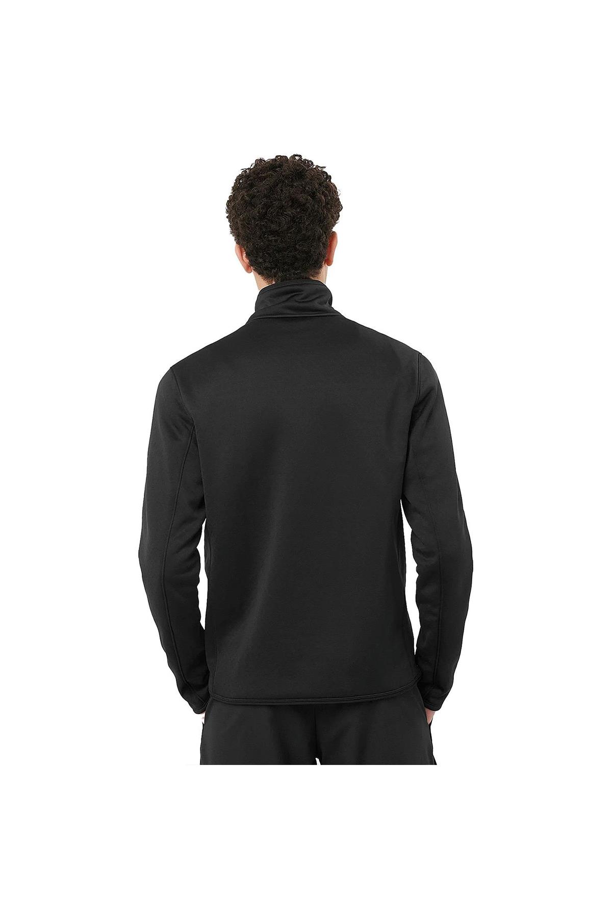 Salomon C23008 Sntial Midfleece Fz Erkek Polar - SİYAH