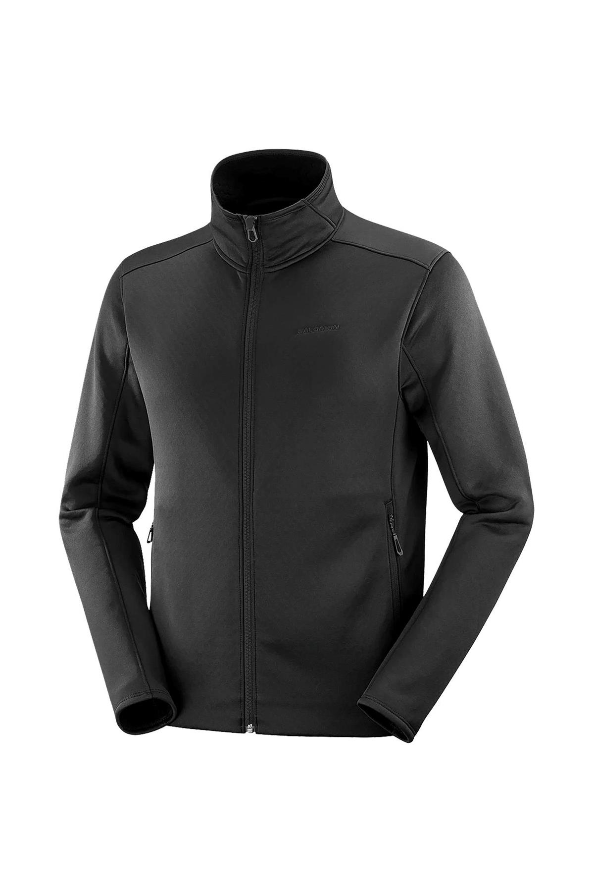 Salomon C23008 Sntial Midfleece Fz Erkek Polar - SİYAH
