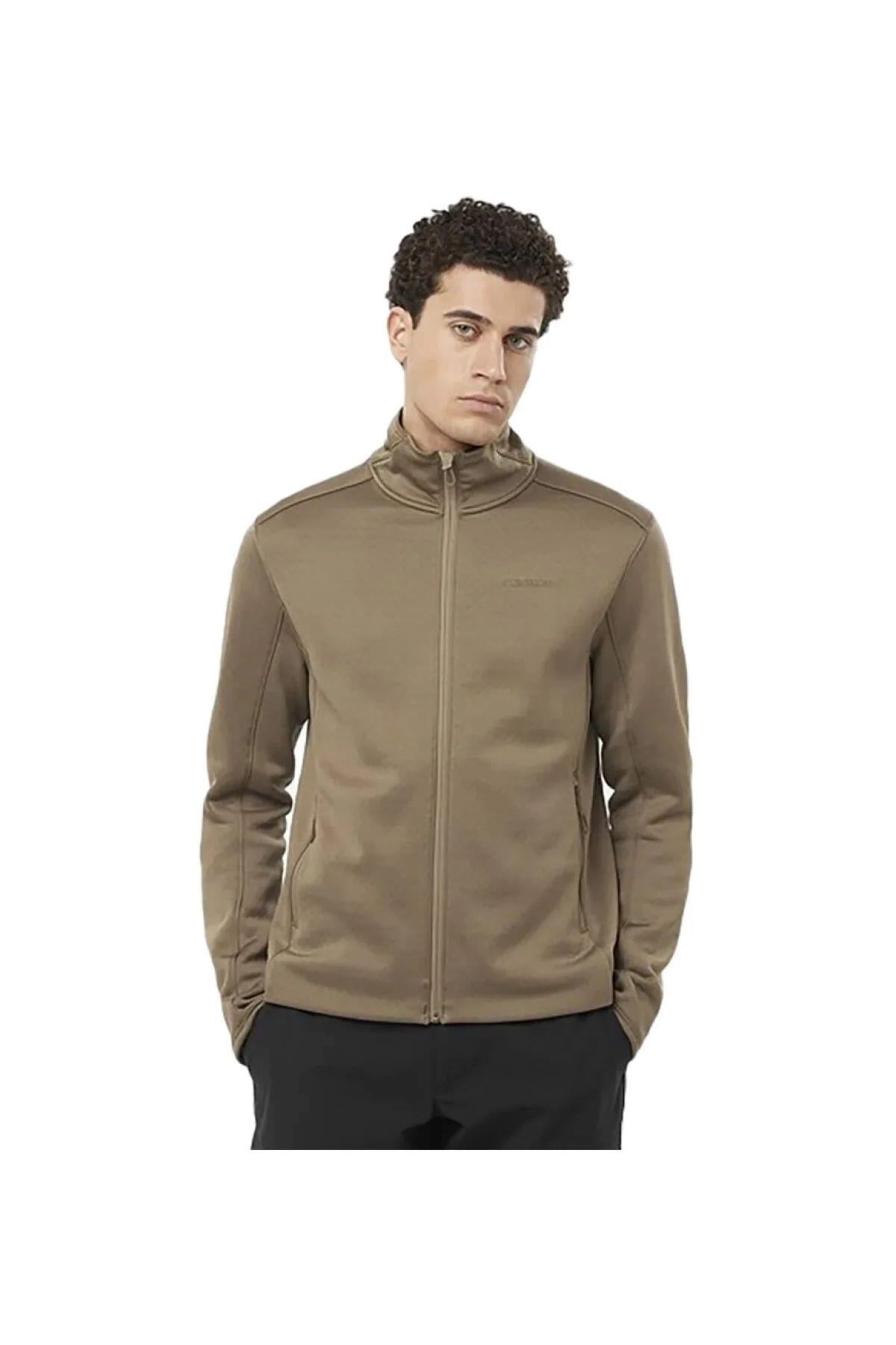 Salomon C23291 Sntial Midfleece Fz Erkek Polar - KAHVERENGİ