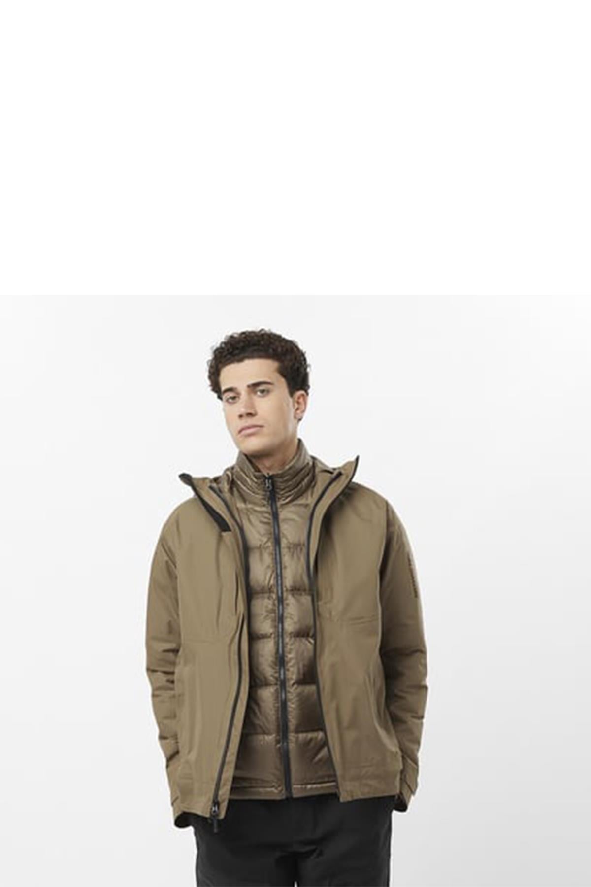 Salomon C23531 Patroller 3In1 Down Jkt Erkek Outdoor Montu - KAHVERENGİ