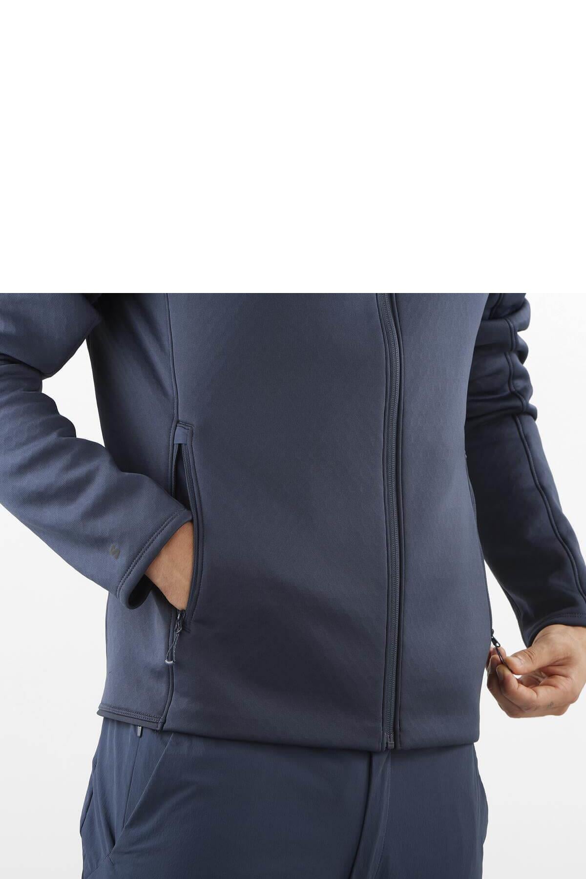 Salomon C24749 Outlıne Warm Fleece Fz Tam Fermuar Polar - LACİVERT