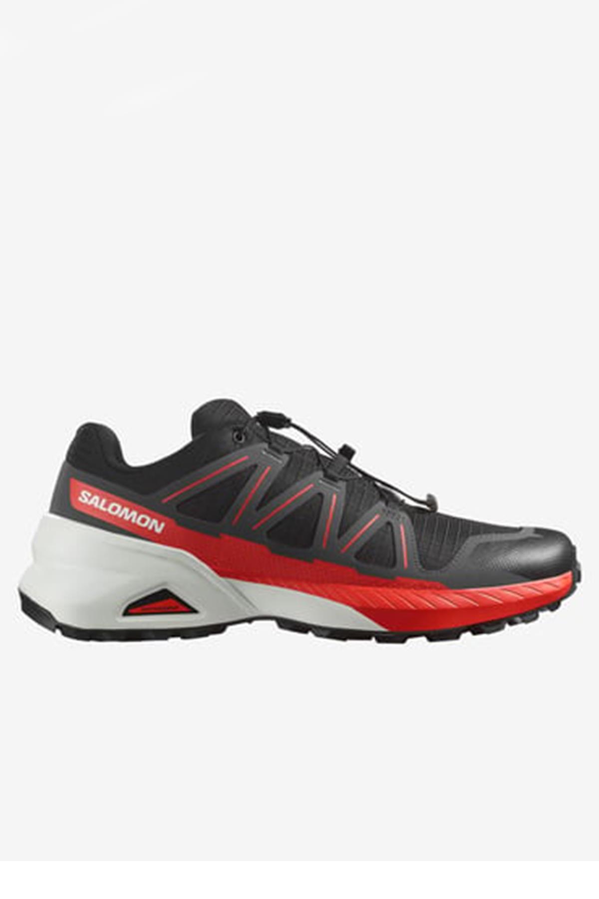 Salomon Speedcross Peak L477901 Erkek Koşu Ayakkabısı - SİYAH-KIRMIZI
