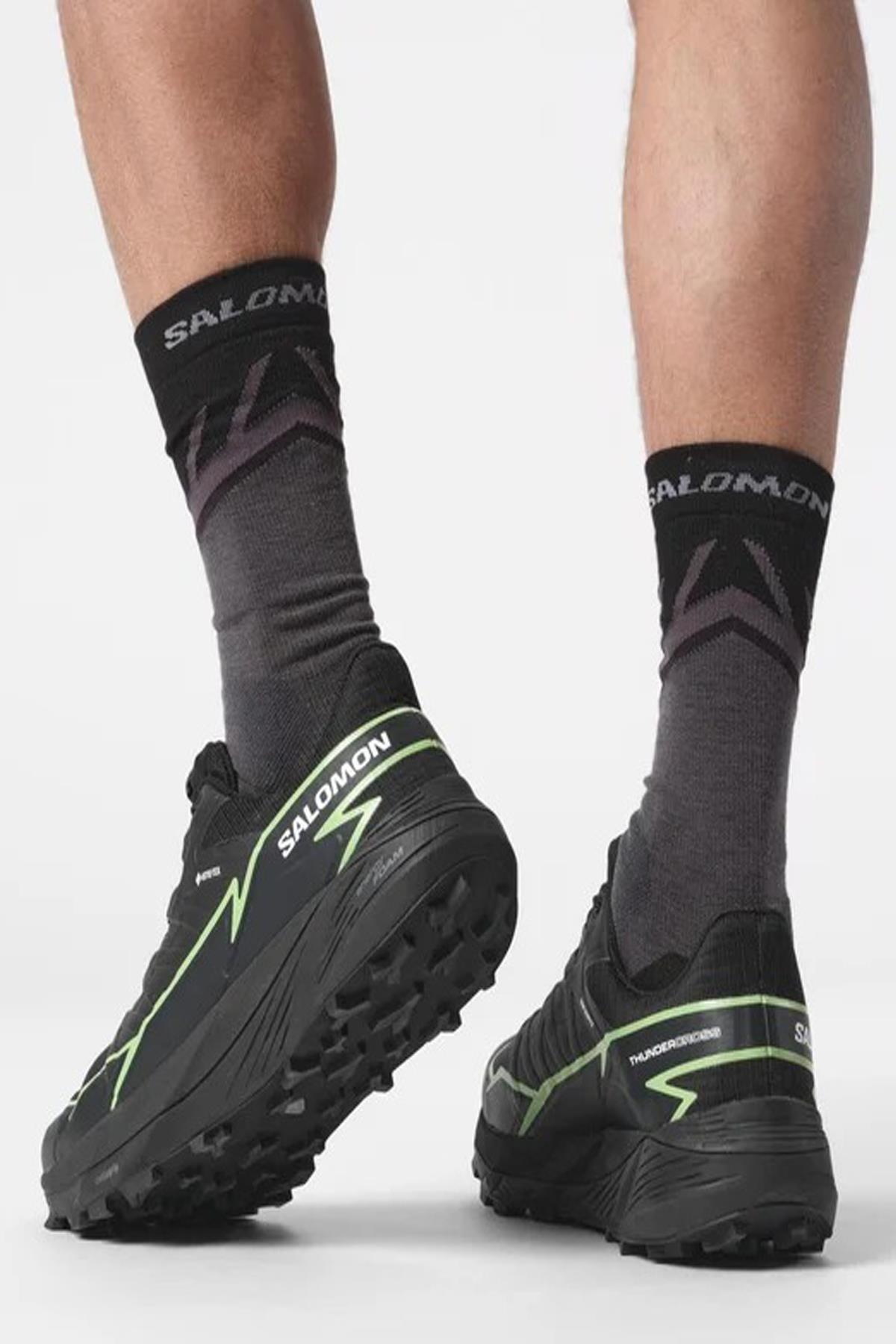 Salomon Thundercross Gtx L472790 Erkek Outdoor Ayakkabı - SİYAH-YEŞİL
