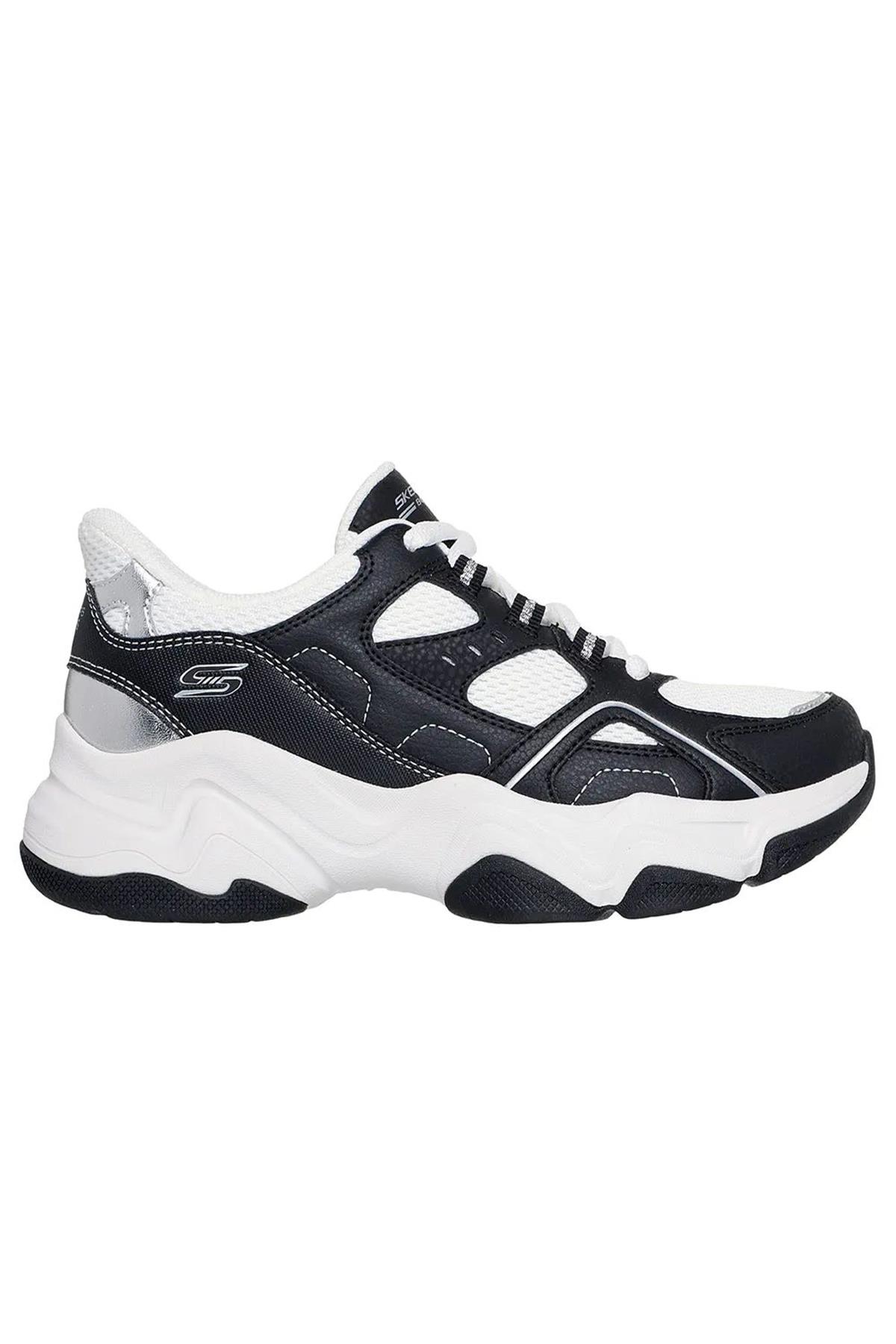 Skechers Bobs Diego 117686 Blk Kadın Spor Ayakkabı - BEYAZ