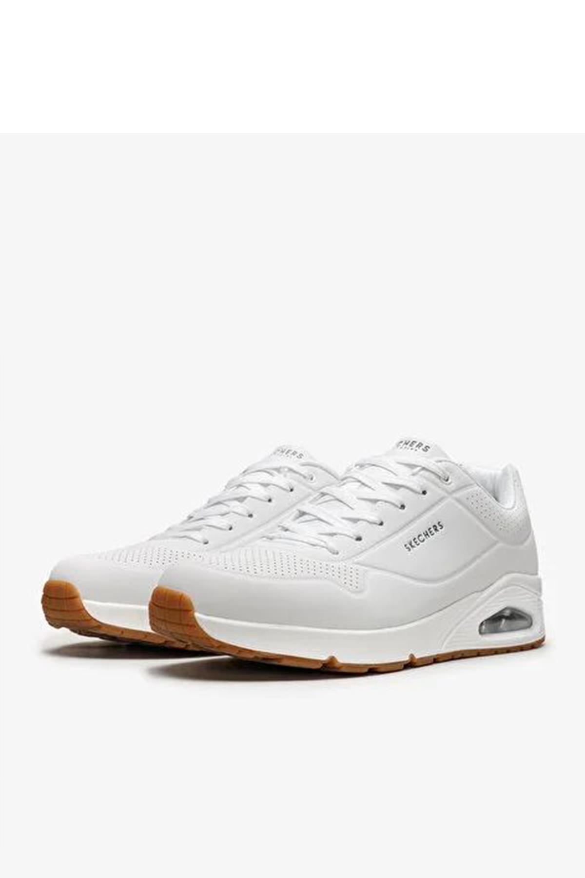 Skechers Uno - Stand On Air 52458/Wht Erkek Sneaker Ayakkabı - BEYAZ