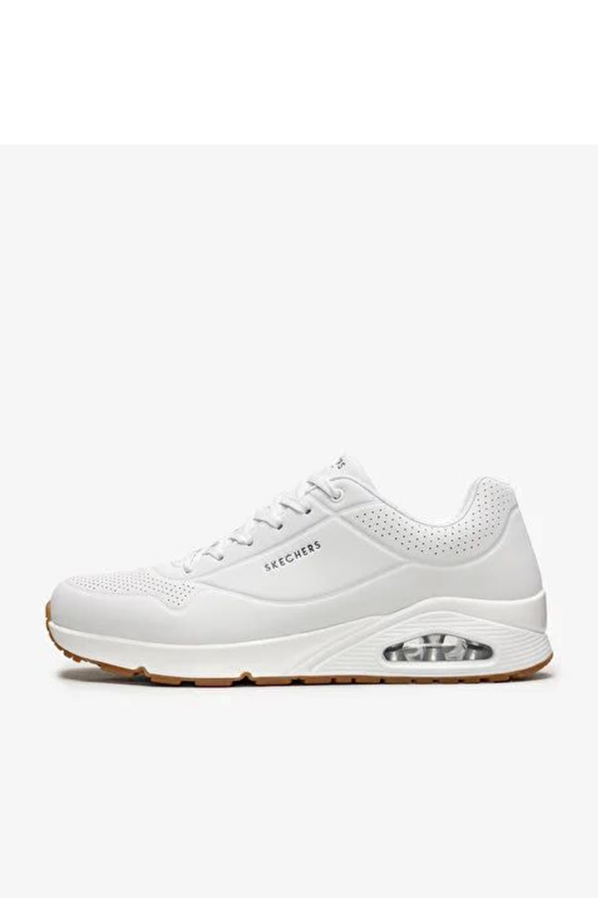 Skechers Uno - Stand On Air 52458/Wht Erkek Sneaker Ayakkabı - BEYAZ
