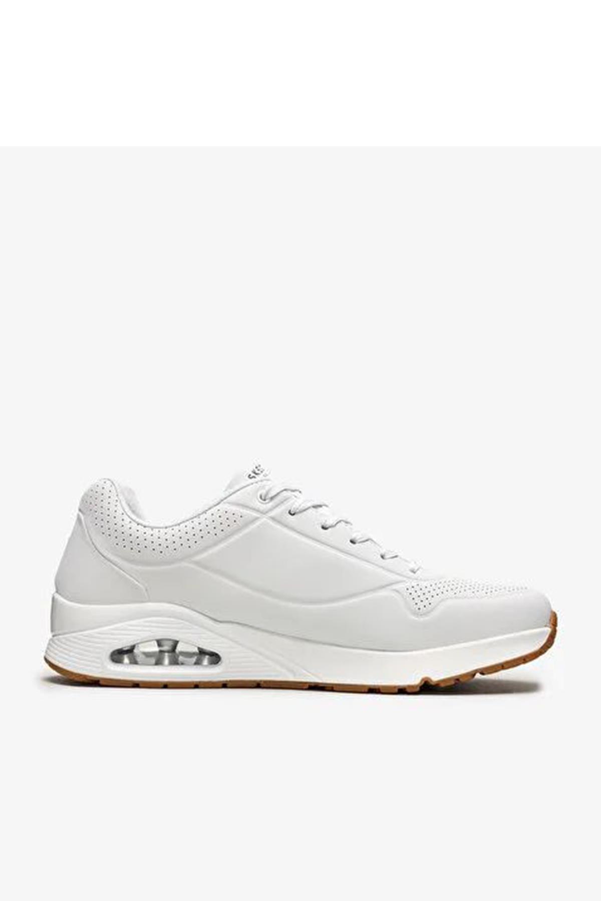 Skechers Uno - Stand On Air 52458/Wht Erkek Sneaker Ayakkabı - BEYAZ