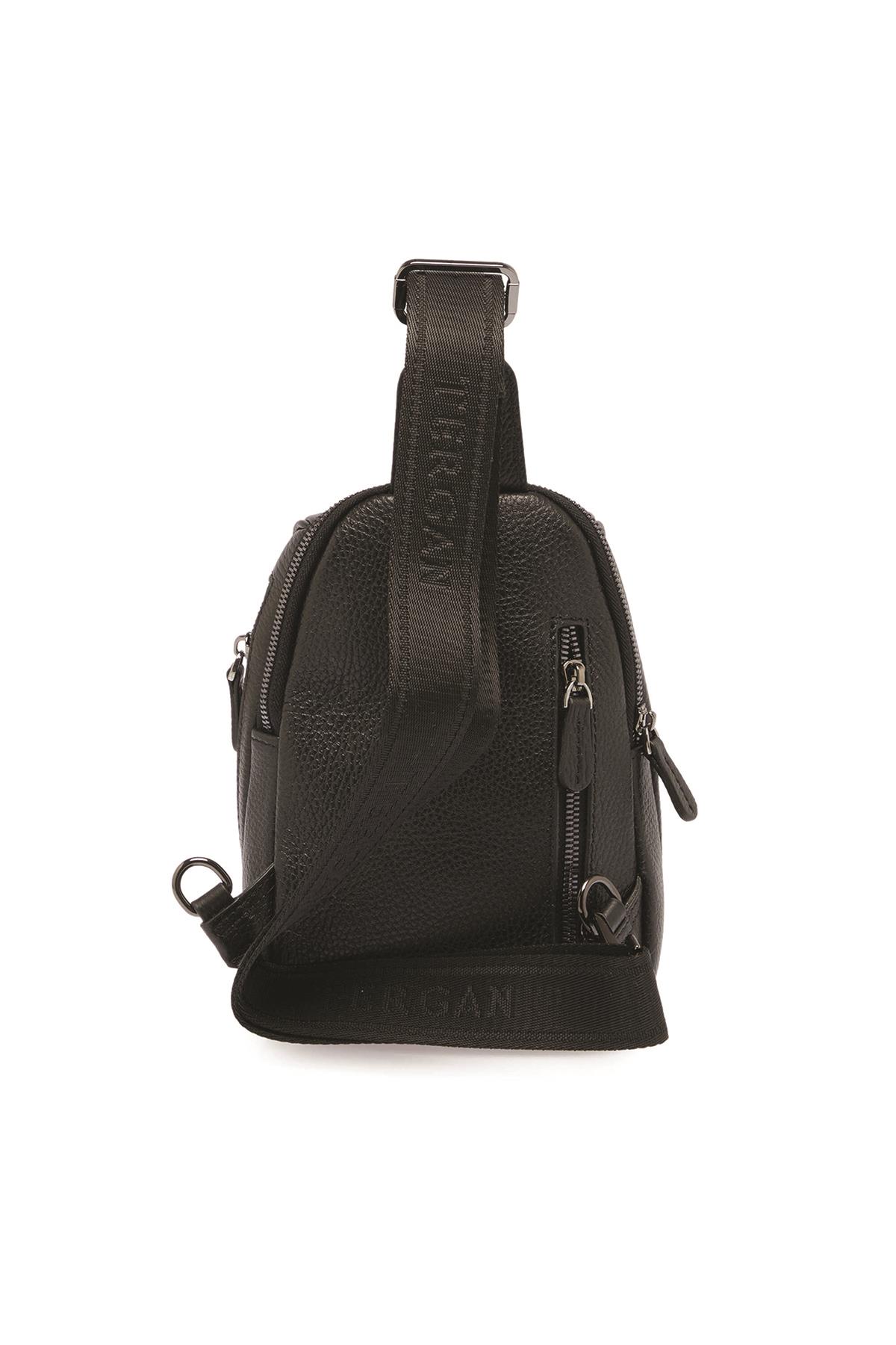 Tergan S1AC00021511-A41 Deri Unisex Çapraz Askılı Çanta - SİYAH