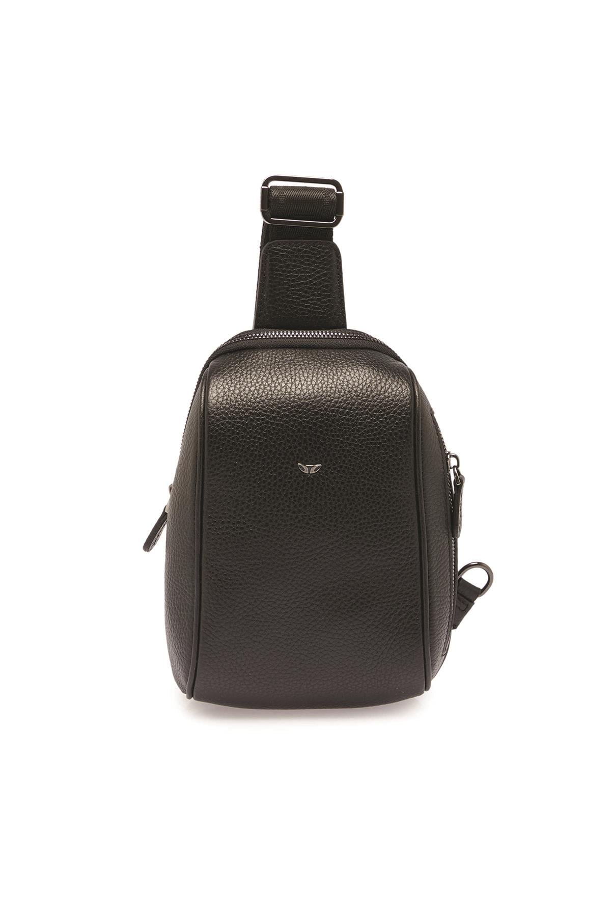 Tergan S1AC00021511-A41 Deri Unisex Çapraz Askılı Çanta - SİYAH