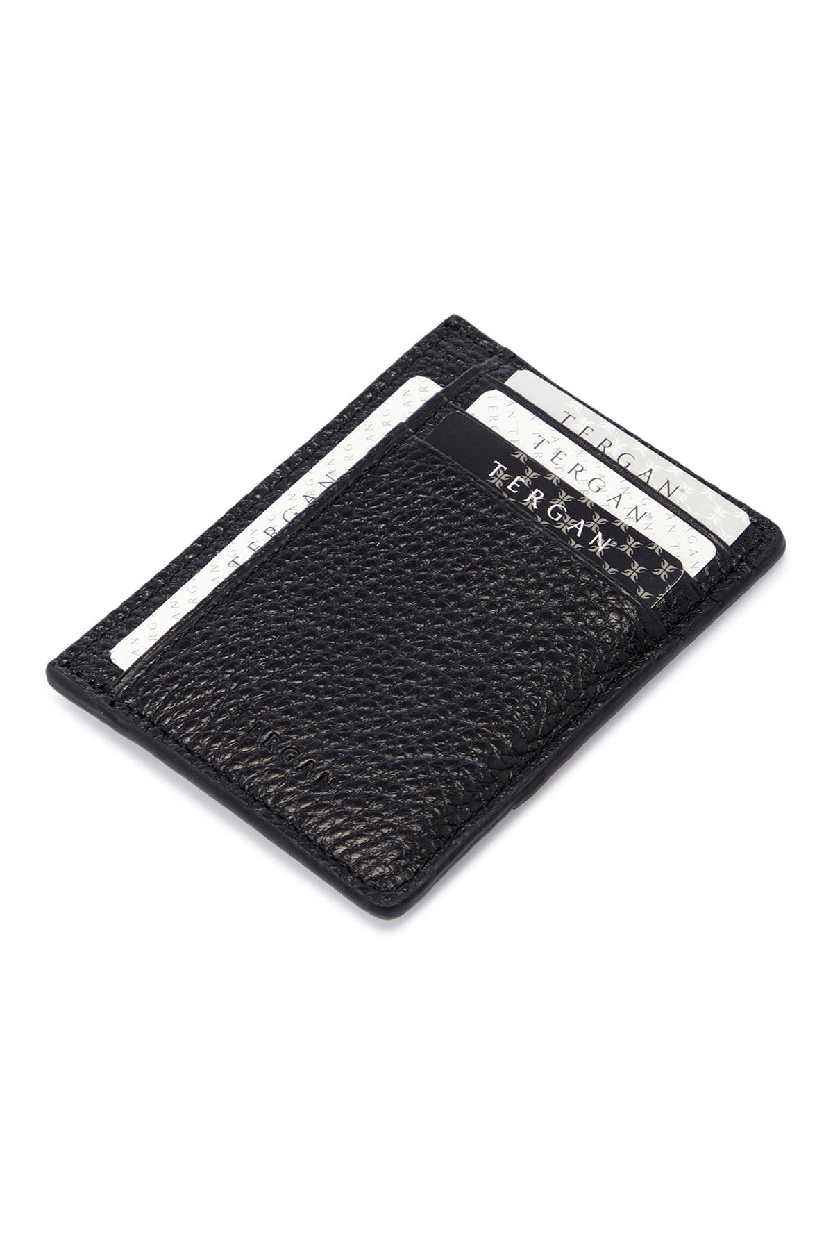 Tergan S1KK00001676-A41 Hakiki Deri Unisex Kredi Kartlık - SİYAH