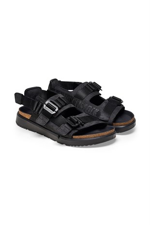 Birkenstock Shinjuku Nl Tx 1024599 Çift Bantlı Erkek Sandalet - SİYAH