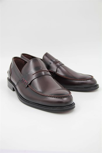 Carfier 0116 Erkek Klasik Ayakkabı - BORDO