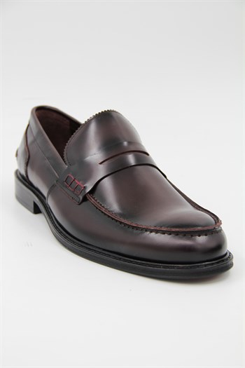 Carfier 0116 Erkek Klasik Ayakkabı - BORDO