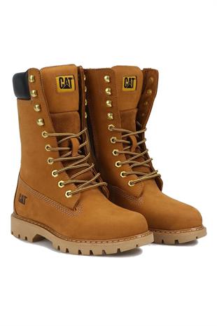 Cat Kadın Bot Clovıs Hı 015z101214 - BAL RENGİ NUBUK