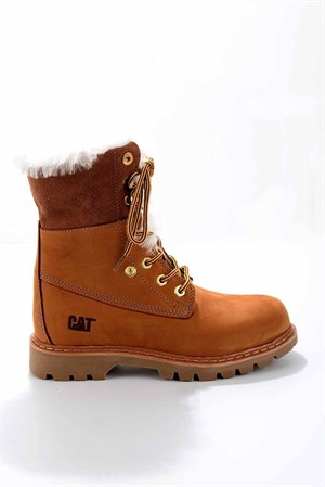 Cat Utah Fur 015Z101184 Kadın Bot - BAL RENGİ NUBUK