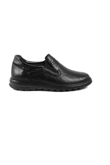 Forelli 43201 Hakiki Deri Erkek Comfort Ayakkabı - SİYAH