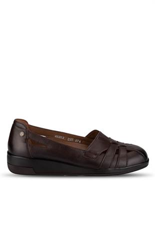 Forelli 48203 Vanesa Kadın Comfort Ayakkabı - KAHVERENGİ