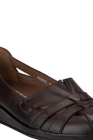 Forelli 48203 Vanesa Kadın Comfort Ayakkabı - KAHVERENGİ