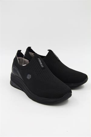 Forelli Elvin 30007 Kadın Comfort Ayakkabı  - SİYAH