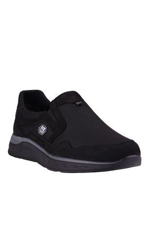 Forelli Hasbı 46005 Erkek Comfort Ayakkabı - SİYAH NUBUK