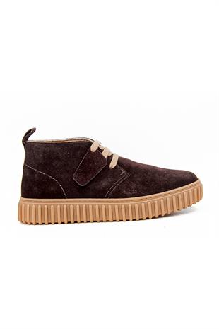 Freefoot 263271 Üç Bağcıklı Erkek Casual Bot - KOYU KAHVERENGİ
