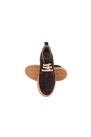 Freefoot 263271 Üç Bağcıklı Erkek Casual Bot - KOYU KAHVERENGİ