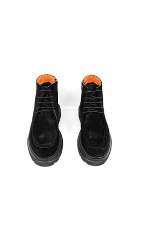 Freefoot 54086 Erkek Klasik Bot - SİYAH SÜET