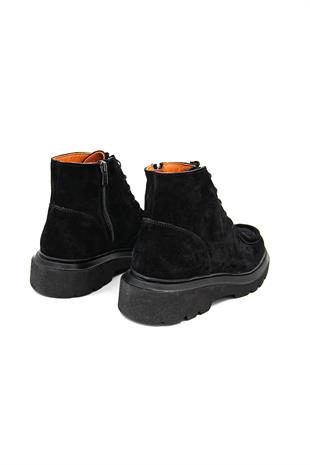 Freefoot 54086 Erkek Klasik Bot - SİYAH SÜET