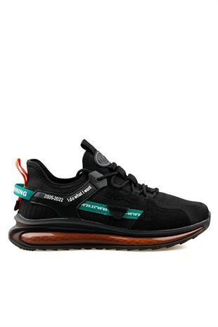 Gamelu 24Ym Aırboos Erkek Sneaker Ayakkabı - SİYAH-YEŞİL